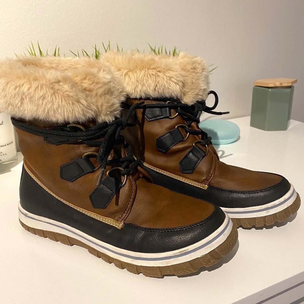 Steve Madden Nickie Faux Fur Winter Boots Size 9